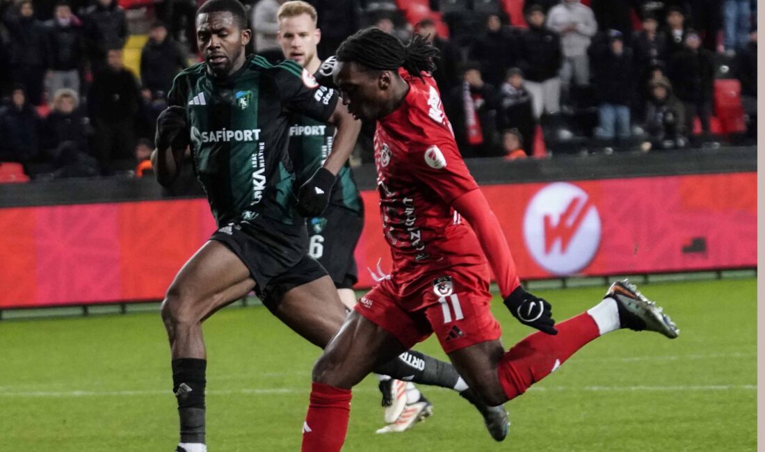 10 kişi kalan Gaziantep FK, 87. dakikada bulduğu golle Kocaelispor’u