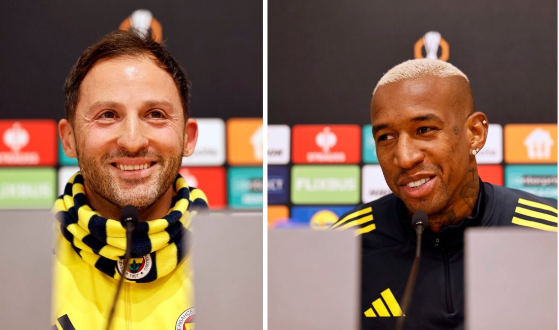 Fenerbahçe’de Teknik Direktör Domenico Tedesco ile Anderson Talisca, UEFA Avrupa