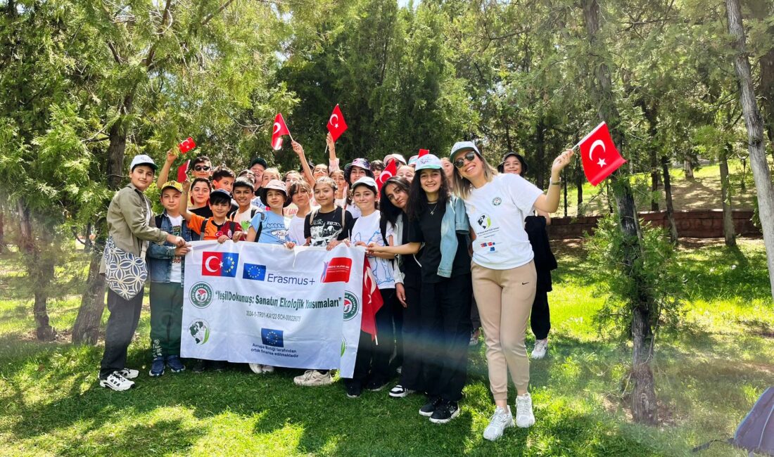 Konya Fevzi Çakmak Ortaokulunda yürütülen AB hibeli Erasmus+ projesi “Yeşil