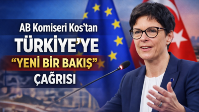 Marta Kos, Türkiye–AB ilişkilerinin mevcut başlıklarla sürdürülemeyeceğini belirterek, jeopolitik gelişmeler,