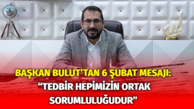 Konya Müteahhitler Birliği Derneği (KOMÜT) Başkanı Adem Bulut, 6 Şubat