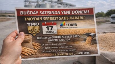 Toprak Mahsulleri Ofisi (TMO), lisanslı depolardaki ekmeklik ve makarnalık buğday