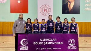 Aksaray’da düzenlenen U-18 Kızlar Bölge Şampiyonası’nda ilimizi temsil eden Delta