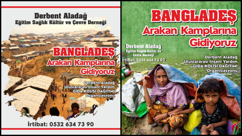 Derbent Aladağ Eğitim Sağlık Kültür ve Çevre Derneği, Bangladeş’teki Arakan