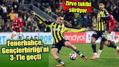 Trendyol Süper Lig’in 21. haftasında Fenerbahçe, Chobani Stadyumu’nda konuk ettiği