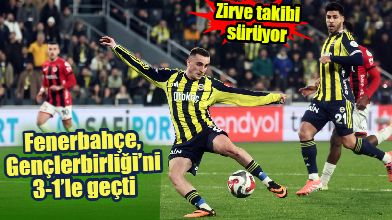 Trendyol Süper Lig’in 21. haftasında Fenerbahçe, Chobani Stadyumu’nda konuk ettiği