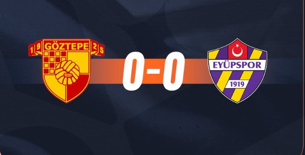 Göztepe, sahasında konuk ettiği ikas Eyüpspor ile golsüz berabere kaldı;