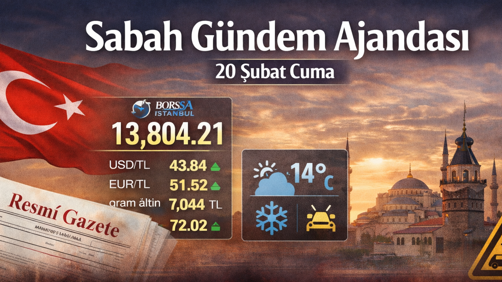 20 Şubat Cuma sabahında Ankara–İstanbul hattında yoğun siyasi programlar ve