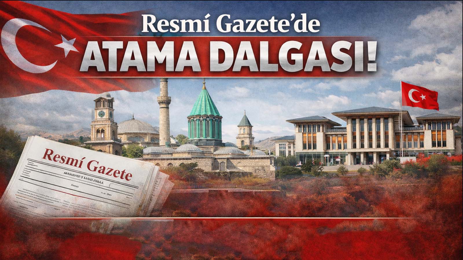 Cumhurbaşkanı imzasıyla Resmî Gazete’de yayımlanan atama kararları, mülki idare kadrolarında