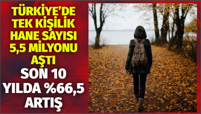 TÜİK verilerine göre Türkiye’de yalnız yaşayanların sayısı 2025’te bir önceki