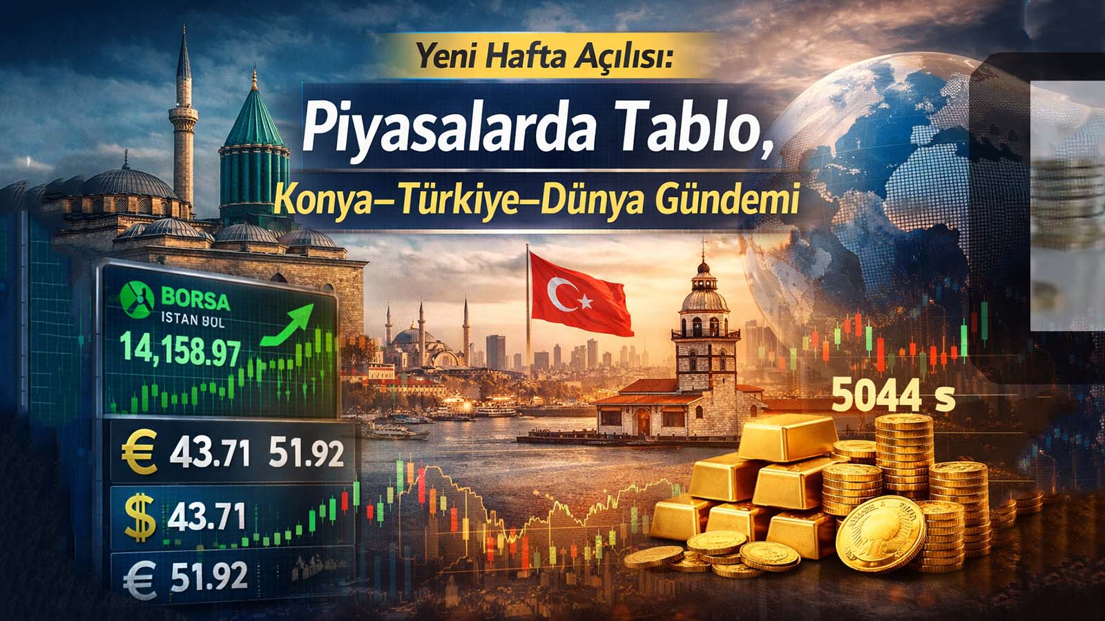 16 Şubat 2026 Pazartesi sabahı iç piyasada döviz ve değerli