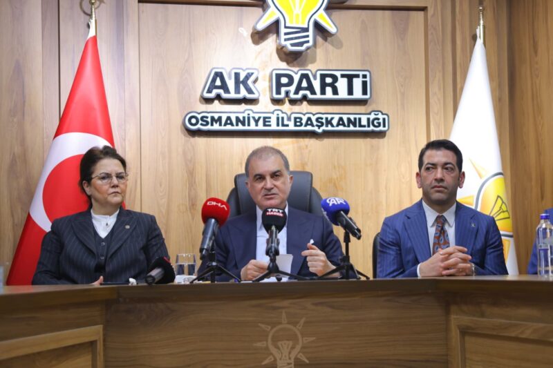 AK Parti Sözcüsü Ömer Çelik, Osmaniye’de yaptığı açıklamada ABD-İran gerilimine