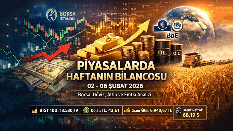 02–06 Şubat haftasında Borsa İstanbul’da yön aşağı dönerken, döviz kurlarında