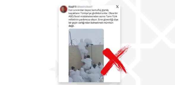 Dezenformasyonla Mücadele Merkezi, sosyal medyada “İran sınırından Türkiye’ye kaçak giriş”