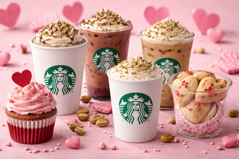 Starbucks, 14 Şubat Sevgililer Günü’ne özel yeni içecek ve tatlılarını