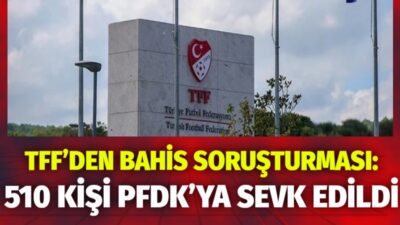 Türkiye Futbol Federasyonu (TFF) Hukuk Müşavirliği, yürütülen bahis soruşturması kapsamında