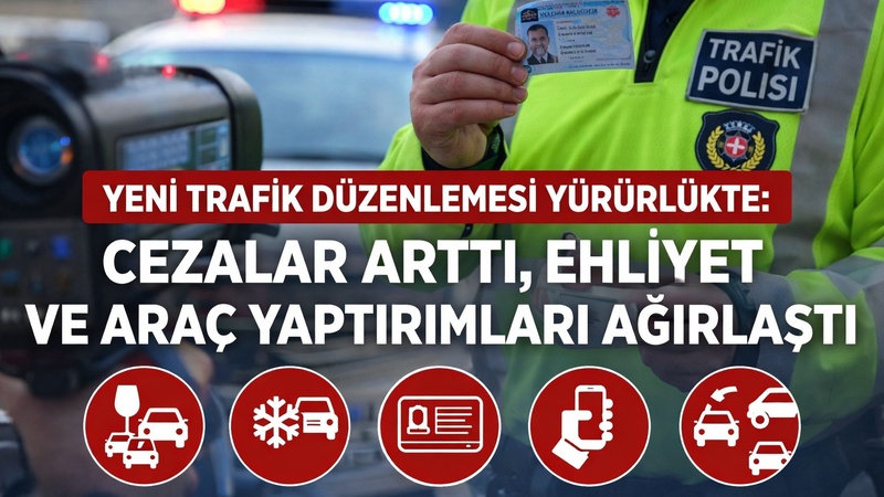 Karayolları Trafik Kanunu’nda değişiklik içeren düzenleme Resmî Gazete’de yayımlanarak yürürlüğe