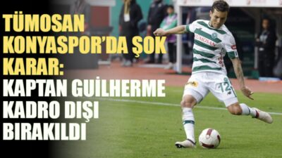 TÜMOSAN Konyaspor, takım kaptanı Guilherme’nin kaptanlığını sonlandırarak Brezilyalı oyuncuyu süresiz