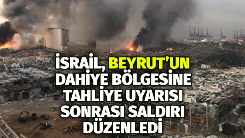 İsrail Ordu Sözcüsü Avichay Adraee, Beyrut’un güneyindeki Dahiye’de “Harat Hıreyk”