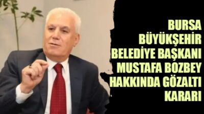 Bursa Cumhuriyet Başsavcılığı’nın yürüttüğü soruşturma kapsamında Bursa Büyükşehir Belediye Başkanı