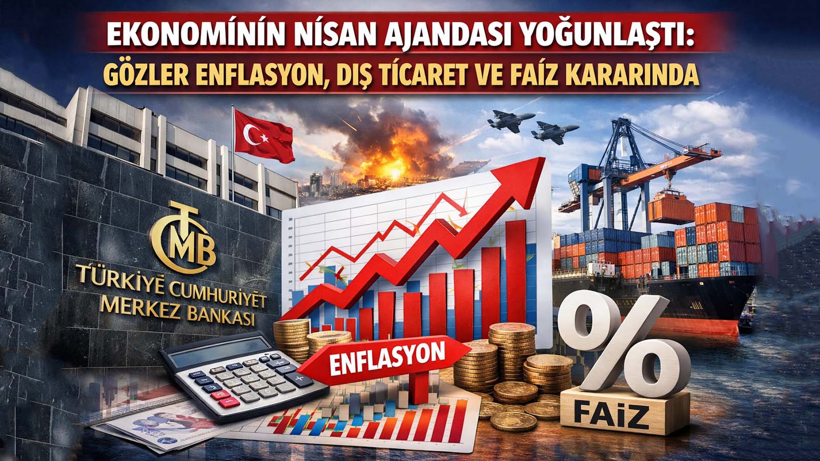 Ekonomi yönetimi, nisan ayında enflasyon, dış ticaret, bütçe, cari denge