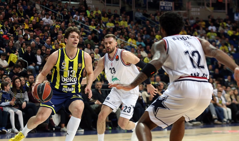 Fenerbahçe Beko, EuroLeague 32. hafta maçında Olimpia Milano’yu 79-75 mağlup