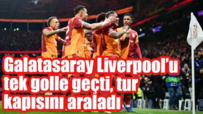 Galatasaray, UEFA Şampiyonlar Ligi son 16 turu ilk maçında sahasında