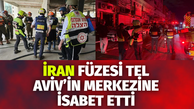 İran’dan ateşlenen bir füzenin Tel Aviv’in merkezine isabet ettiği bildirildi.