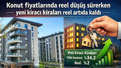 TCMB’nin Şubat 2026 verilerine göre konut fiyatları yıllık bazda nominal