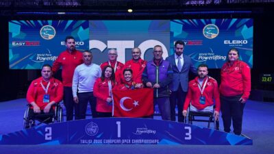 Meram Belediyespor’un milli para halter sporcusu Besra Duman, Gürcistan’da düzenlenen