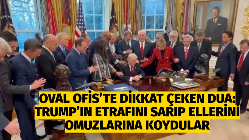 Beyaz Saray’daki Oval Ofis’te çekilen görüntüler sosyal medyada gündem oldu.