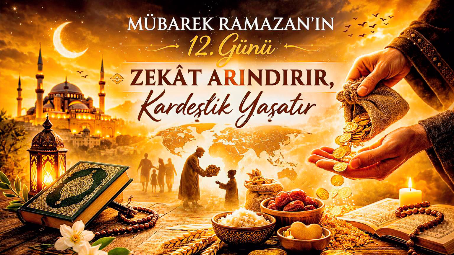 Ramazan’ın 12. gününde iman, kardeşlik ve zekât bilinci yeniden hatırlanıyor;