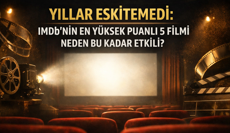 IMDb Top 250 listesine göre kullanıcı puanlarında ilk 5 sırada
