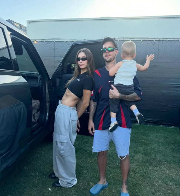 Hailey Bieber, eşi Justin Bieber’ın Coachella provasında oğlu Jack Blues