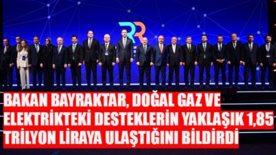 Enerji ve Tabii Kaynaklar Bakanı Alparslan Bayraktar, son 3 yılda