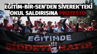 Eğitim-Bir-Sen, Siverek’te bir lisede yaşanan silahlı saldırının ardından Türkiye genelinde