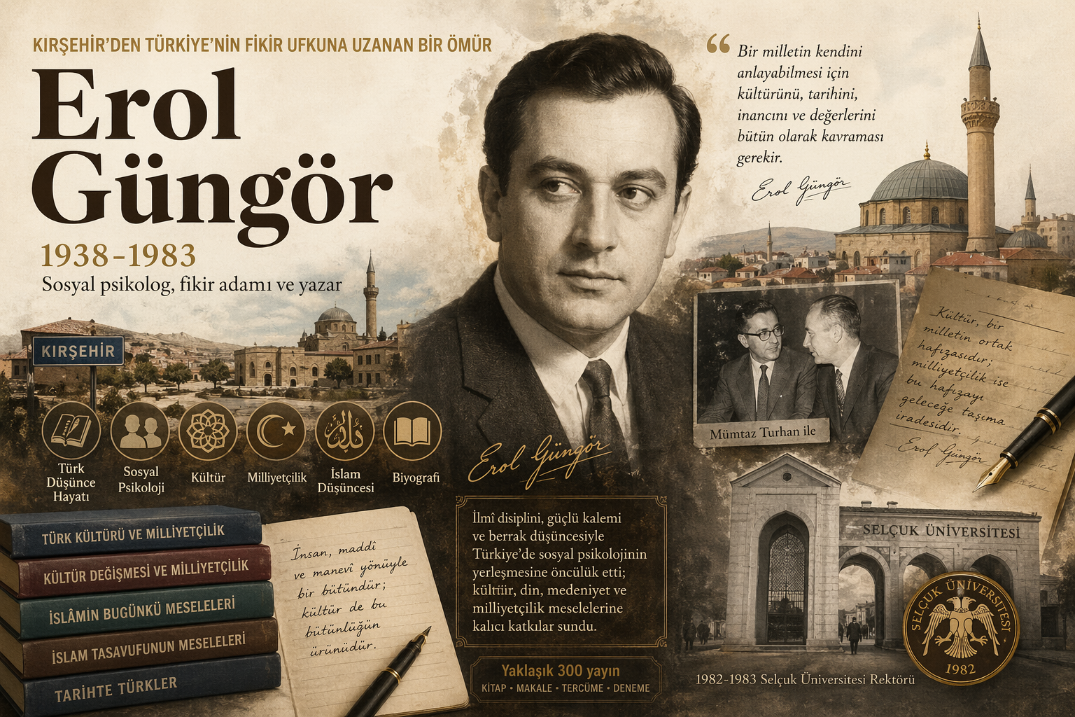 Sosyal psikolog, fikir adamı ve yazar Prof. Dr. Erol Güngör;