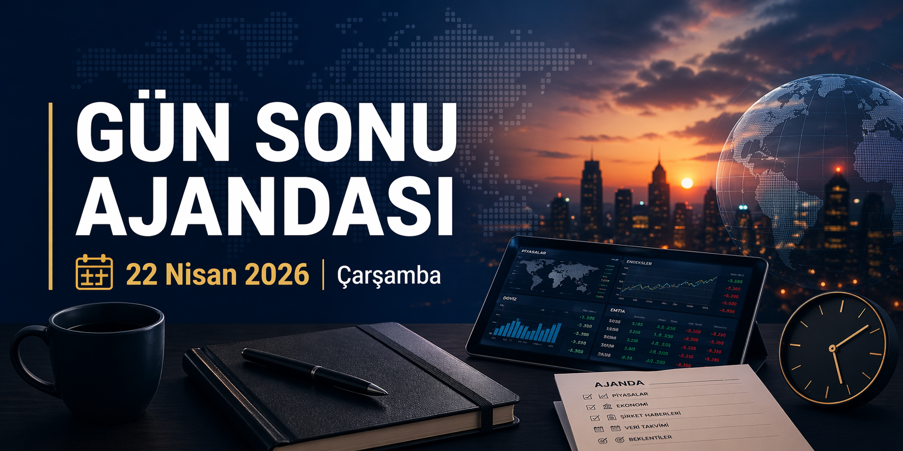Konya, Türkiye, dünya ve ekonomi gündeminde 22 Nisan Çarşamba günü