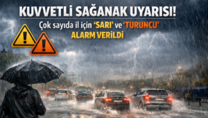 İçişleri Bakanlığı, Meteoroloji verilerine dayanarak birçok il için kuvvetli ve