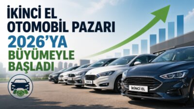 Türkiye’de ikinci el otomobil satışları 2026’nın ilk çeyreğinde yıllık bazda