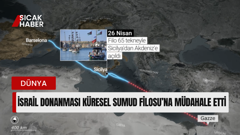 Gazze’ye insani yardım ulaştırmak ve ablukayı kırmak amacıyla yola çıkan