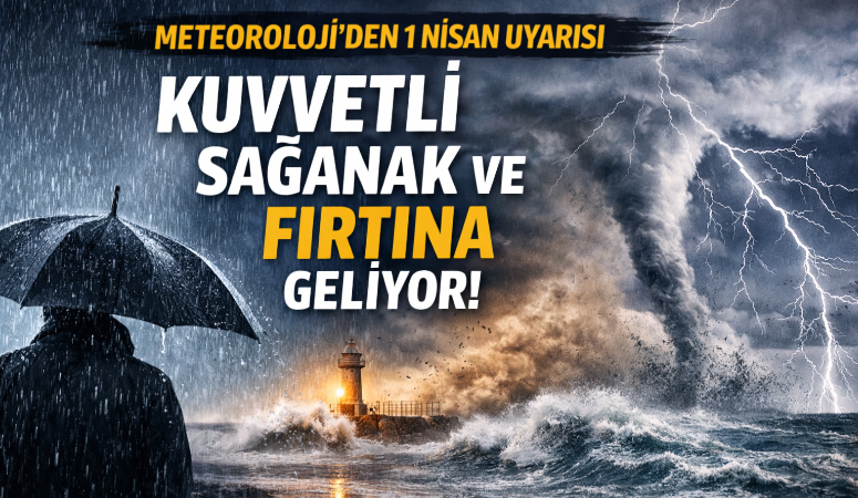 Meteoroloji Genel Müdürlüğü’nün 1 Nisan 2026 sabahından 2 Nisan 2026