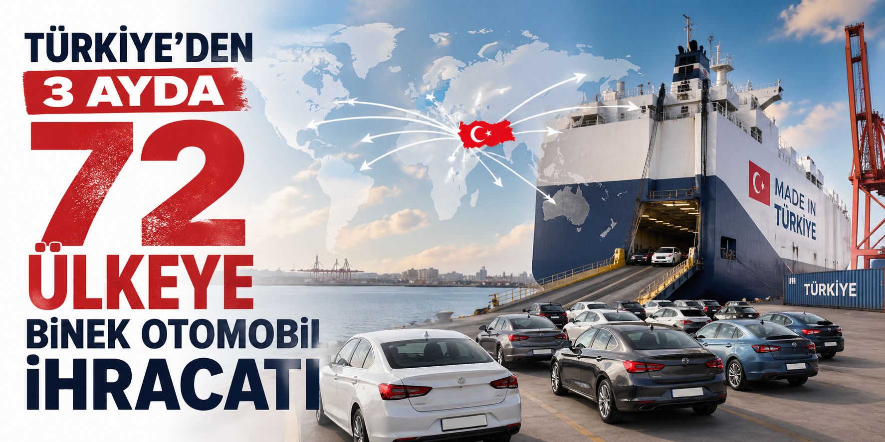 Türkiye, yılın ilk çeyreğinde 72 ülke, özerk ve serbest bölgeye
