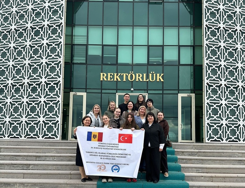 Aksaray Üniversitesi’nin davetiyle Moldova-Gagauz Özerk Yeri’nden Aksaray’a gelen Türkçe kursiyerleri,