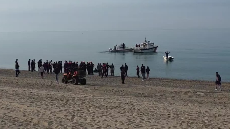 İstanbul Çatalca’da Yalıköy Sahili açıklarında kiraladıkları jet ski alabora olan