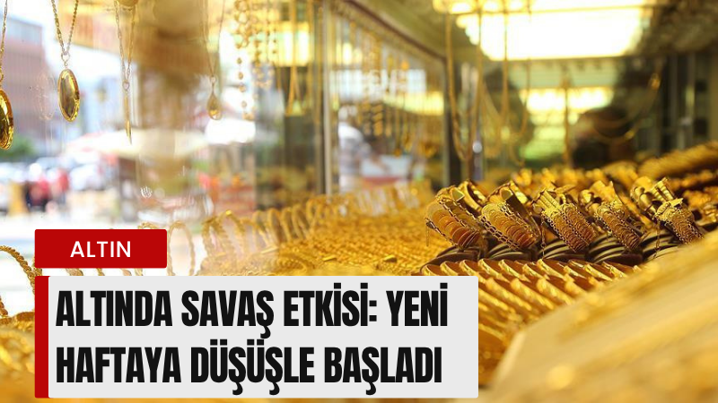 Altın, üst üste ikinci haftalık kaybın ardından yeni haftaya da