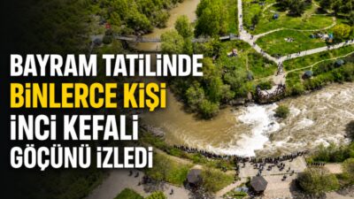 Van’ın Erciş ilçesindeki İnci Kefali Tabiat Parkı, Kurban Bayramı tatilinde