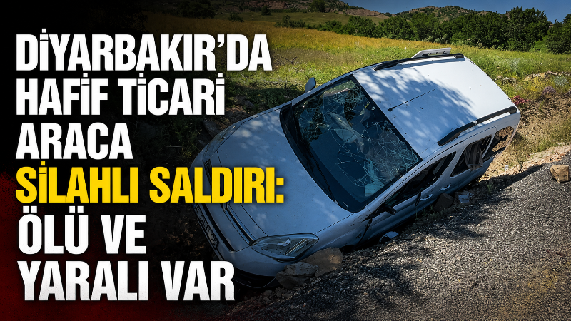 Diyarbakır’ın Ergani ilçesinde tarladan evlerine dönen çiftin bulunduğu hafif ticari