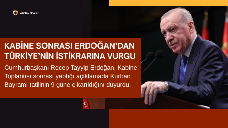 Kabine sonrası açıklamalarda bulunan Erdoğan, hem ekonomik verileri paylaştı hem