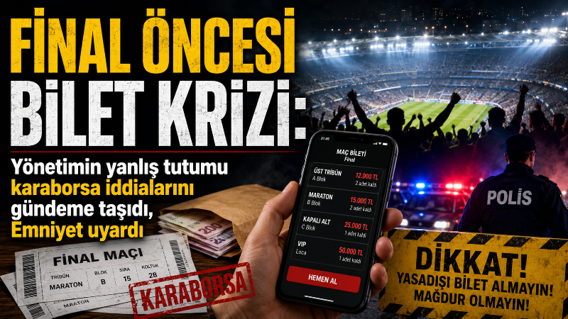 Konyaspor-Trabzonspor Ziraat Türkiye Kupası finali öncesi bilet satış sürecinde yaşanan